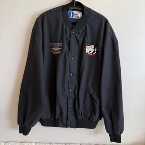 Vintage Kyle Petty Nascar Racing Jacket Mello Yellow Size 2XL Racer Brickyard